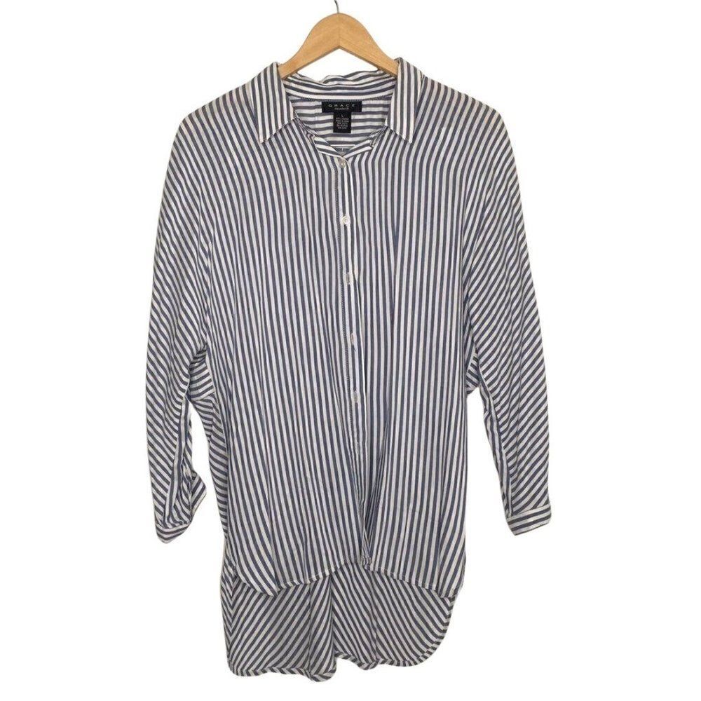 Grace striped blouse size L